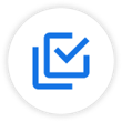 Check mark in a box icon